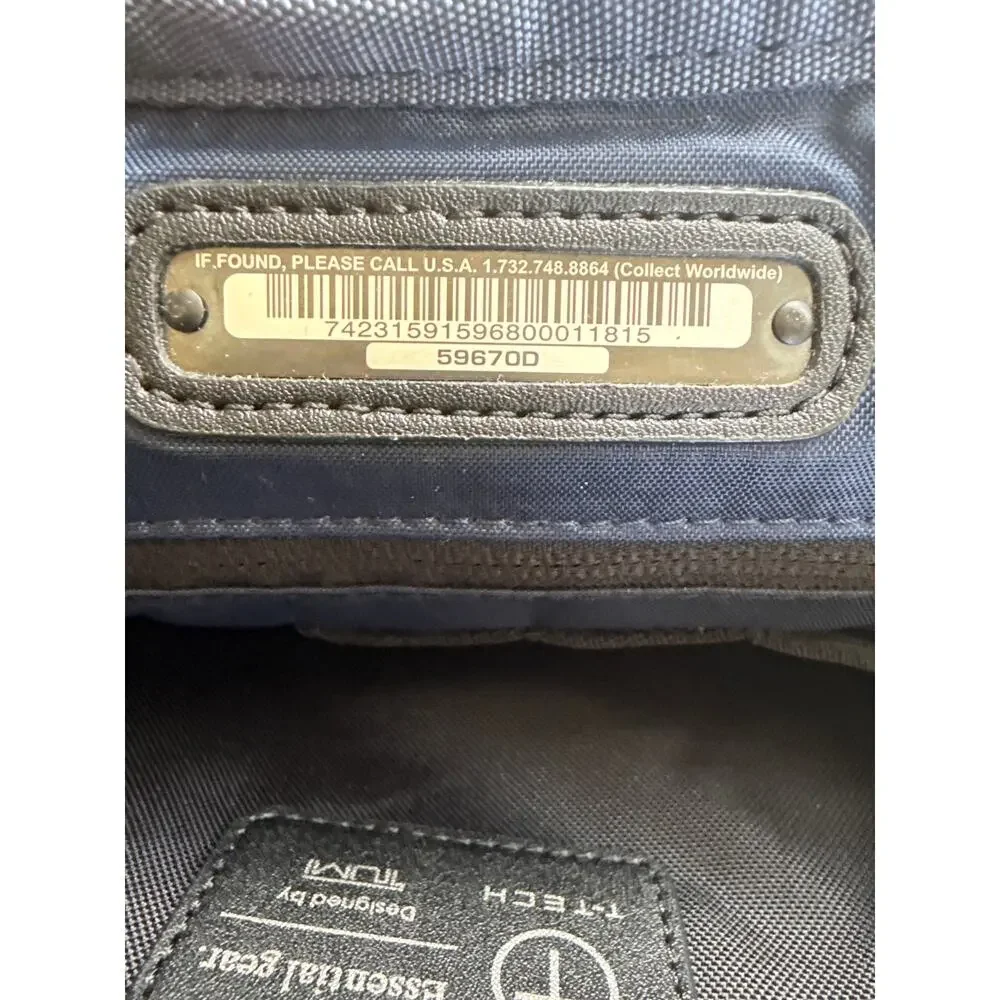 T-Tech by Tumi Crossbody Computer Bag in Black and Navy Blue Professional Work